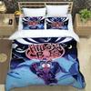 Fashion Comedy Helluva Boss Logo Sheets Quilt Covers Bedding Dormitory Sheets Duvet cover Set Three-piece Soft Warm Bedding Set