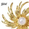Versatile Accessory Pin Zinc Alloy Brooch Pin Flower Shape Lapel
