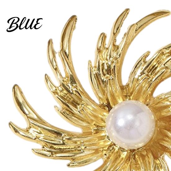 Versatile Accessory Pin Zinc Alloy Brooch Pin Flower Shape Lapel