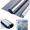 Mirror Film No-see 40×200 Cm - UV Protection Solar Film, Reduces Heat 50%, Privacy Protection