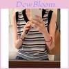 Ice Silk Striped Knit Tank Top For Women Summer Sleeveless Fashionable Sleeveless Blouse