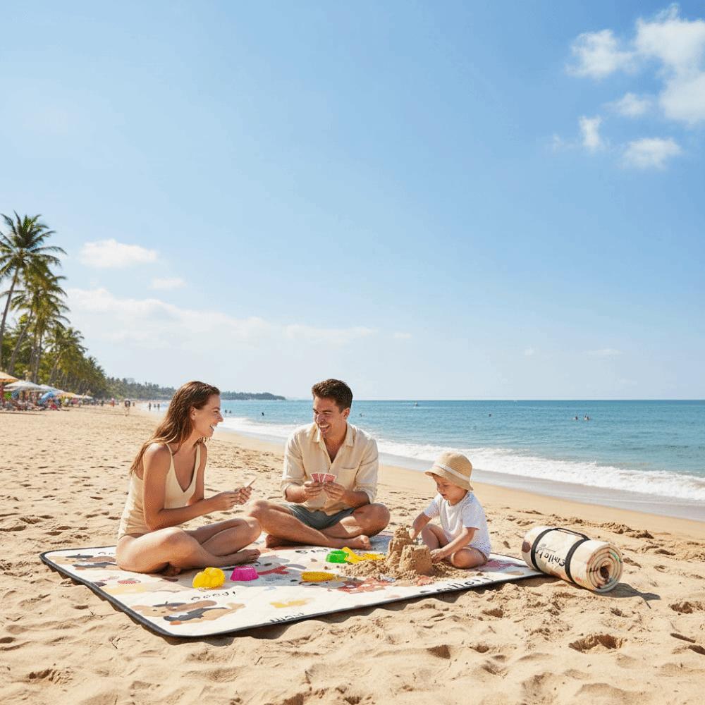 Thickened Picnic Mat Moisture-Proof Beach Mat Camping Blanket Floor Mat  Beach