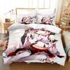Set Biancheria da Letto Anime 3D Kawaii Ragazze Momiji Inubashiri Singolo Gemello Matrimoniale Queen King Size Set Letto Camera da Letto Adulti Bambini Set Copripiumino