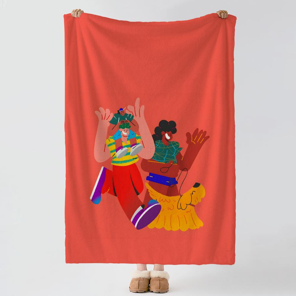 artist P-Peve Azevedo-o Throw Thick Comfort Flannel Quilt, Multi-scene Use Indoor Outdoor Daily Nap