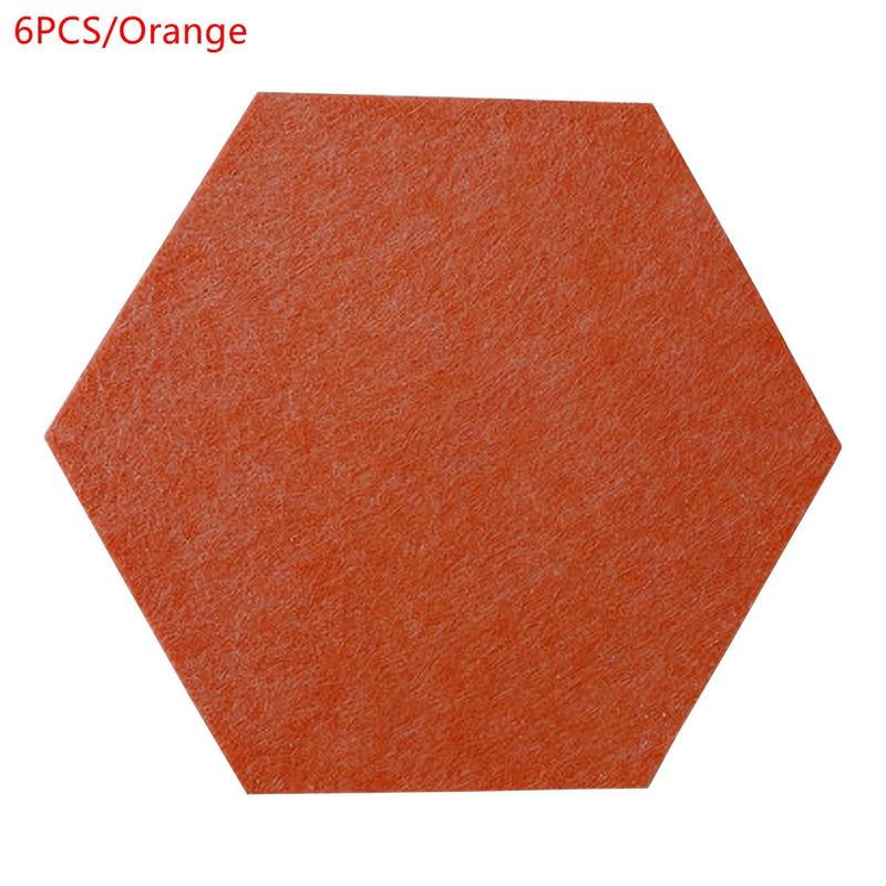 6Piece Hexagon Sound Absorbing Wall Panels Bedroom Acoustic Insulation Sound-absorbing Panels Decor Acoustic Absorption Panel