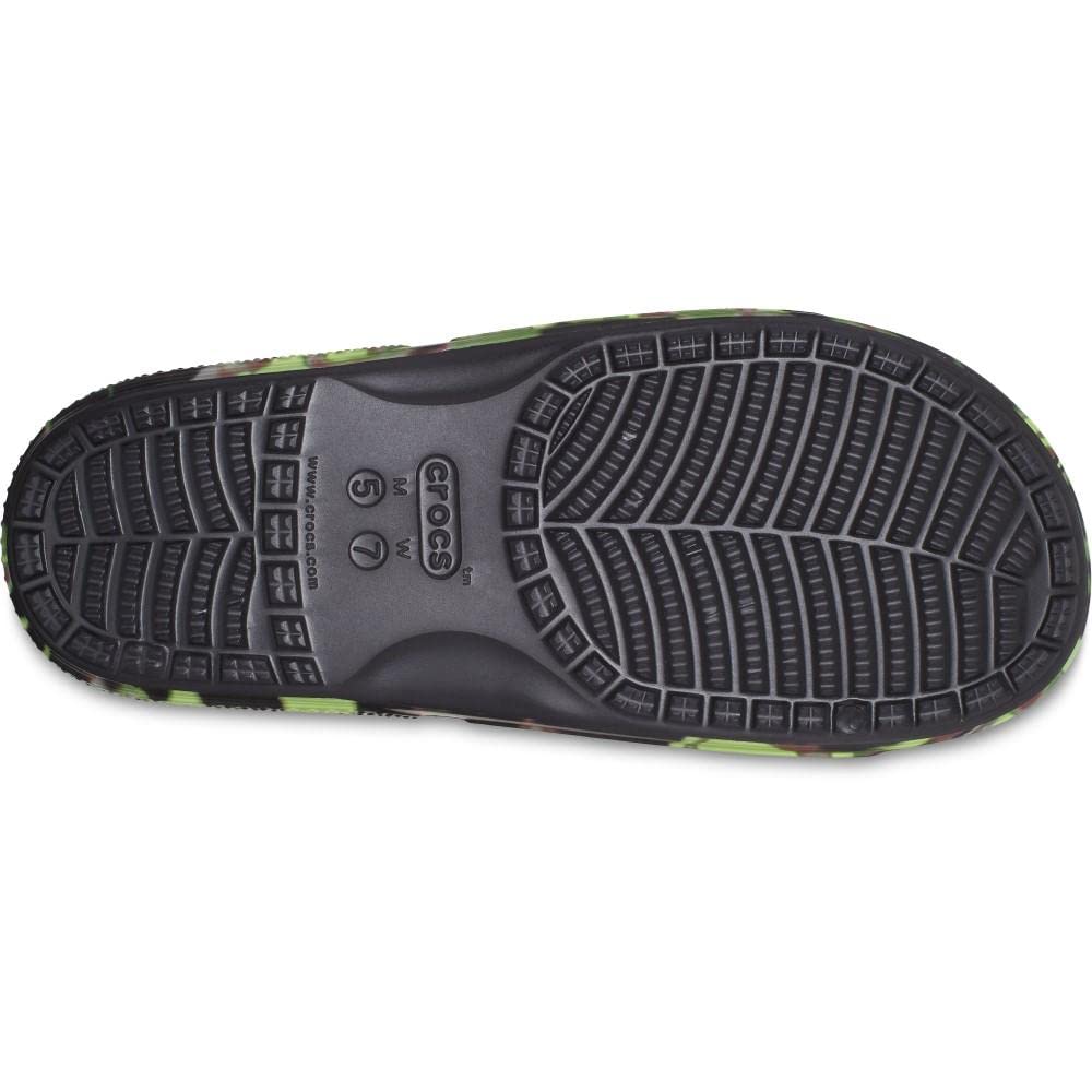 Crocs Classic Spray Camo Slide 208252 Black M8W10 (26cm)