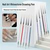 5-Piece Double-Ended Rhinestone Nail Art Pen Set