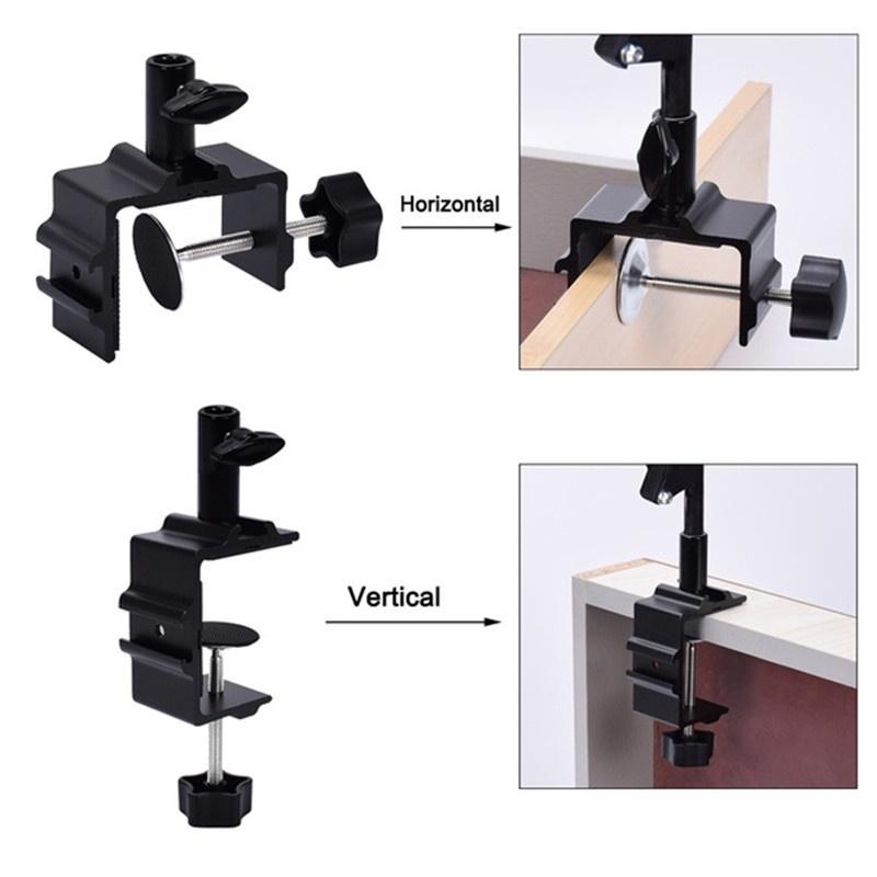 USB Flexible Table Magnifier LED Lamp 5X Magnifier Base Bracket Brightening Desk Lamp Bedroom Office Study