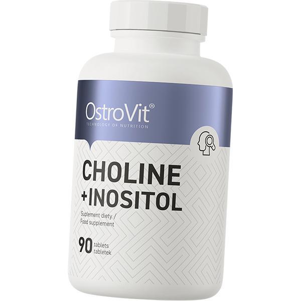

Холін бітартрат та Міо-інозитол, Choline + Inositol, Ostrovit 90таб (36250088) 90tab