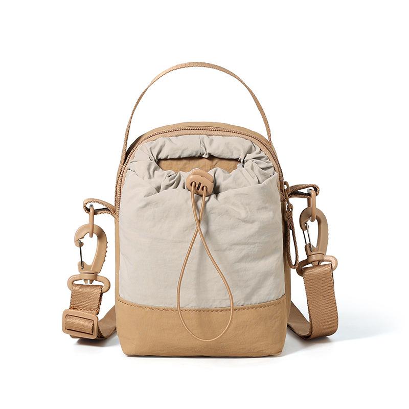 Leichte Handy-Tasche Damen Mehrschichtige Schulter-Umhängetasche Sport Wasserflaschentasche