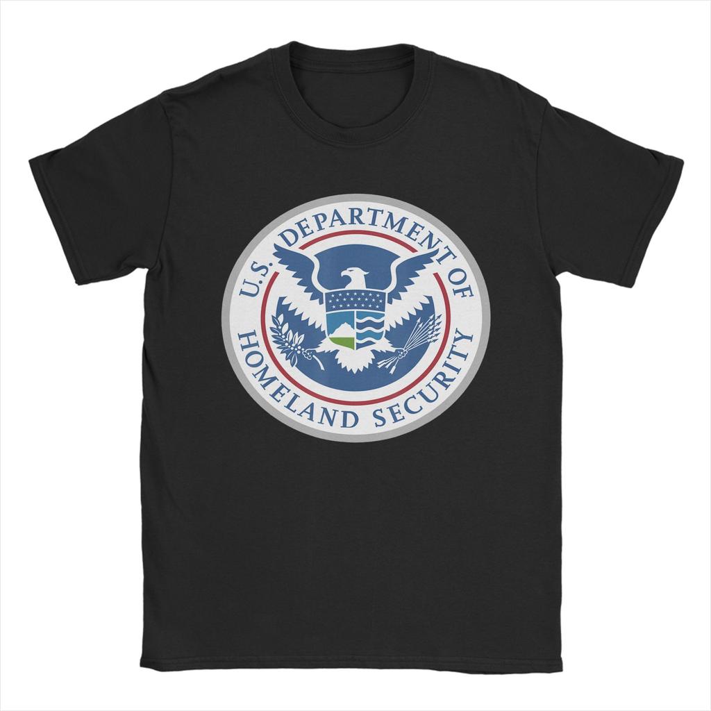 Immigration and Customs EnforceUnisext ICE Unisexs T Shirt Vintage Tees Short Sleeve Crewneck TShirt Pure Cotton Clothes
