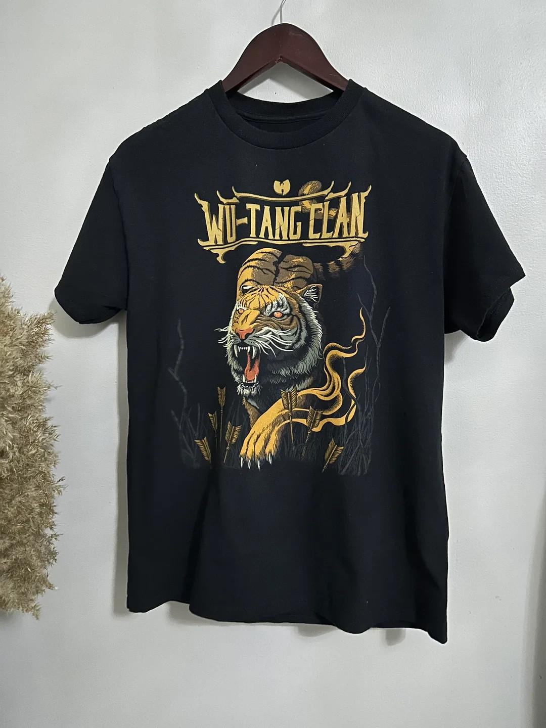 Wu Tang Clan Tiger Graphic Unisex T-shirt All Size Reprint M