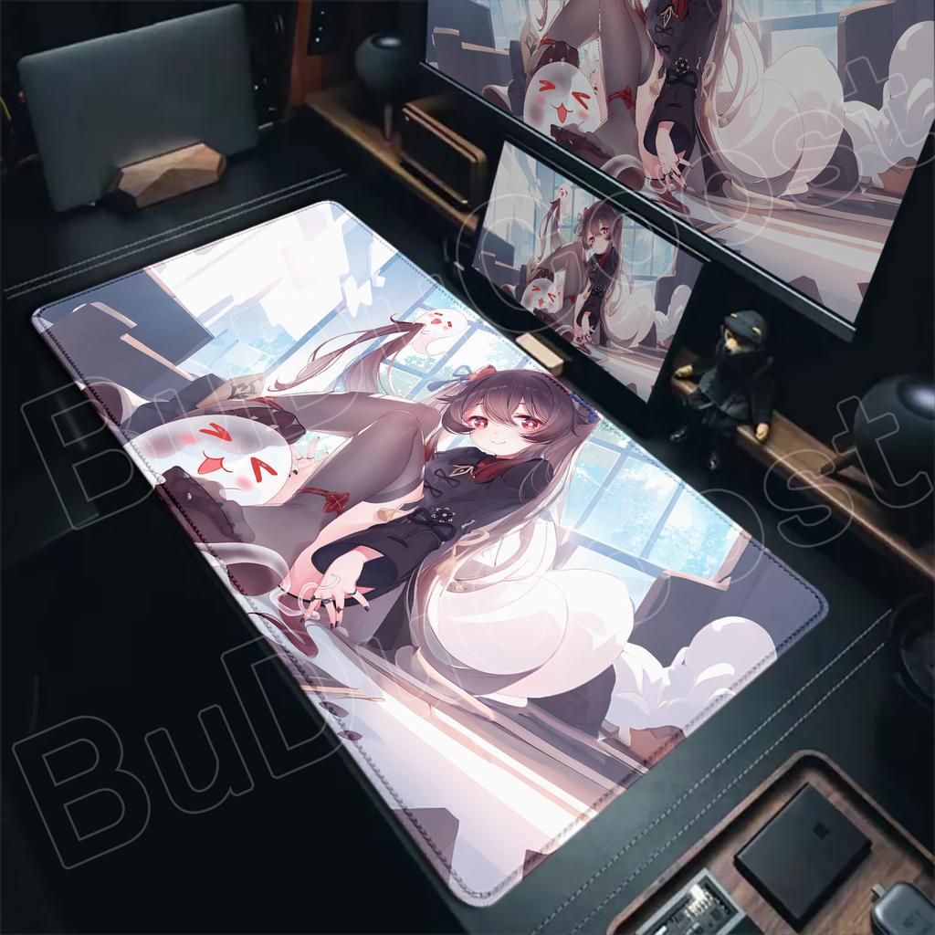Kawaii gamer Genshin Impact Hu Tao Mouse pad HD Printing Office accessories desktop protection pad XXL Large desk mat Laptop Pad