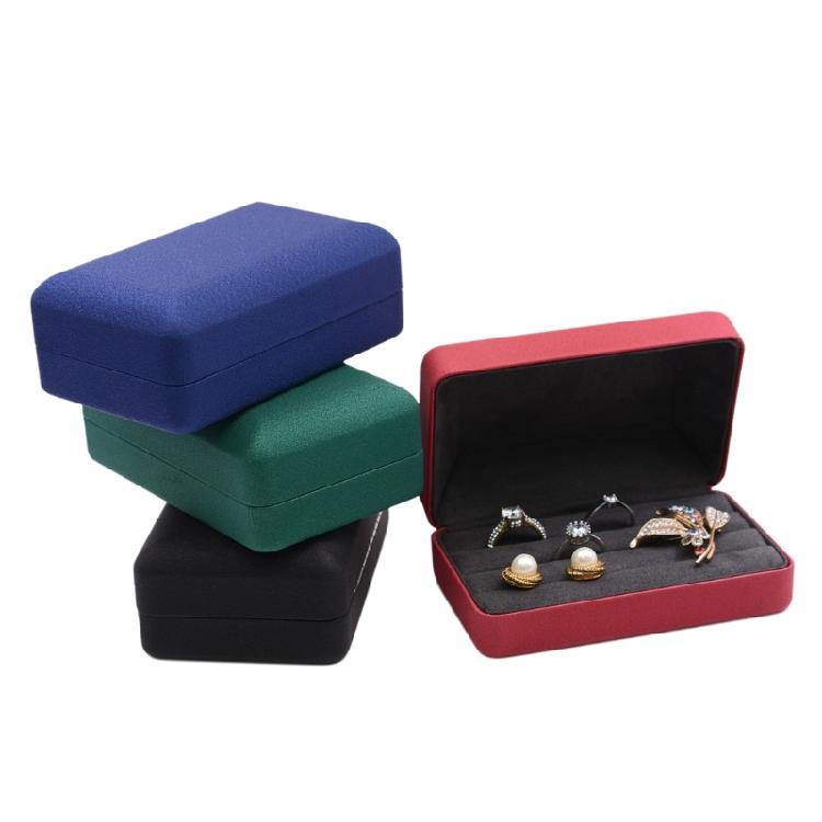 Elegant Rings Display Box for Secure and Neat Storage Case Craft from Quality Composite Materials with Soft Interior