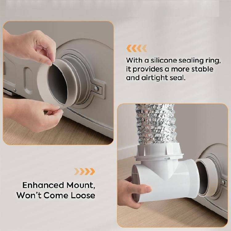 Duct Hose Dryer Vent Hose 90 Degree Dryer Vent Elbow Aluminum Flexible Duct for Heating Cooling Ventilation and Exhaust