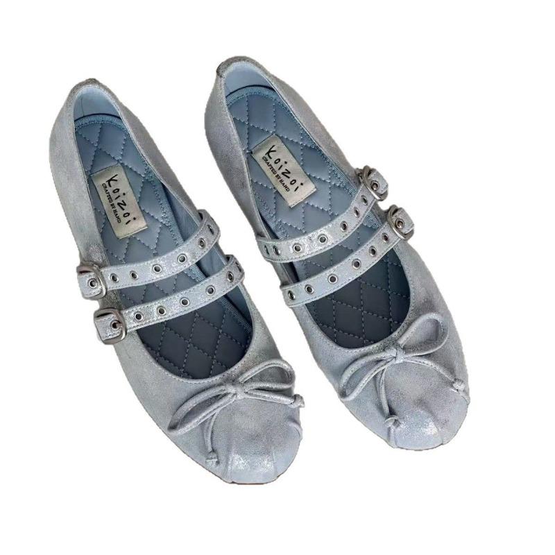 Elegant Retro Height-increasing Shallow Ballet Single Shoes