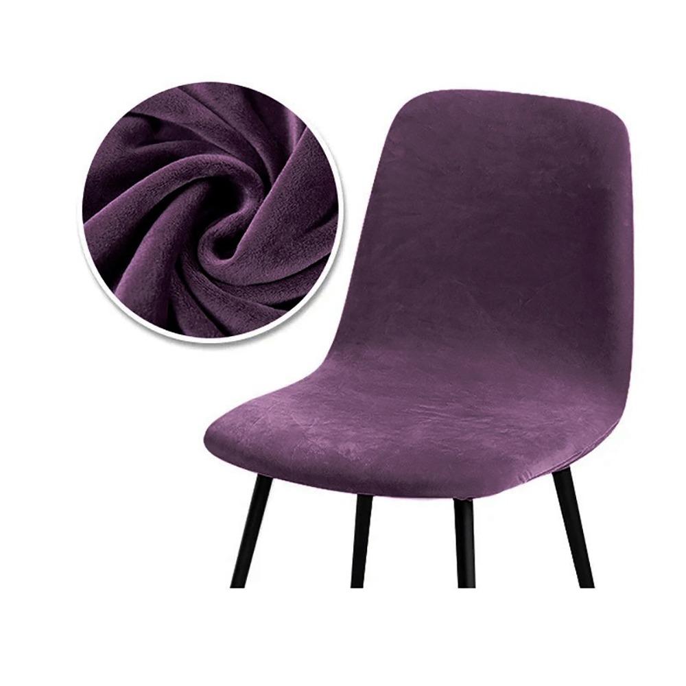 

1 шт. Чехол на сиденье короткого размера, бархатная ткань, чехол для скамейки, прочный чехол для барного стула для дома, гостиной Purple