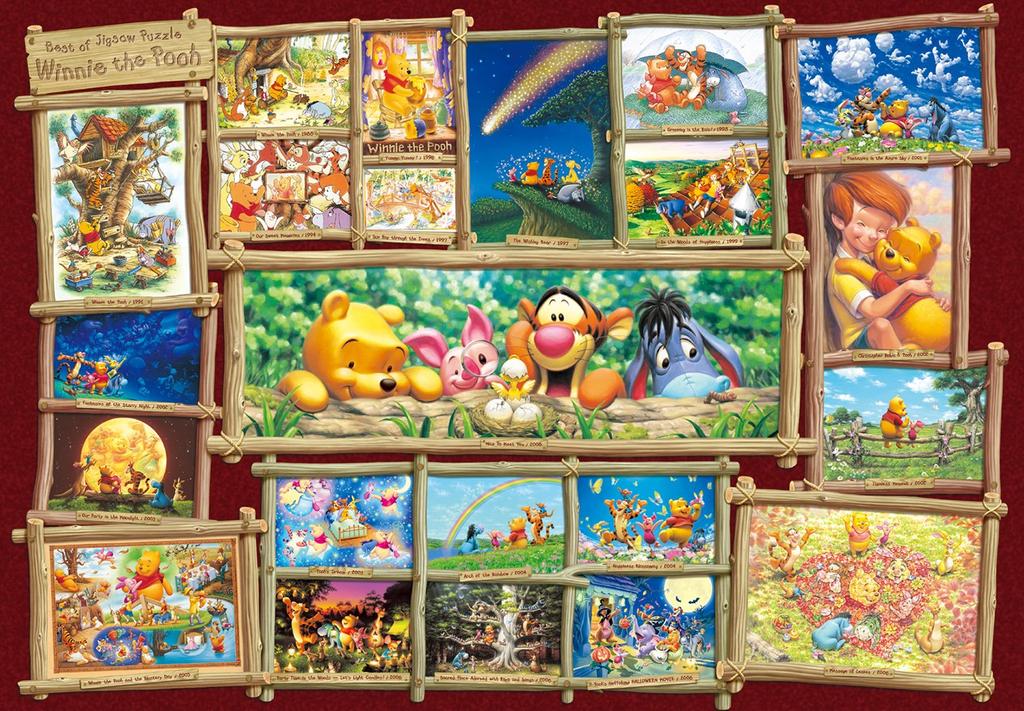 Tenyo [Made in Japan] 2000-Piece Gyutto Series Jigsaw Puzzle Disney Puzzle Art Collection Winnie the Pooh (51x73.5cm) DG-2000-529 with Service Card