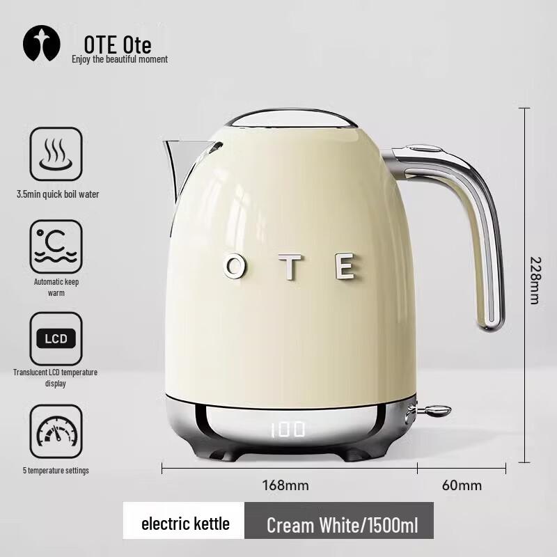 Умный электрический чайник OTE 316 из нержавеющей стали с термостатом