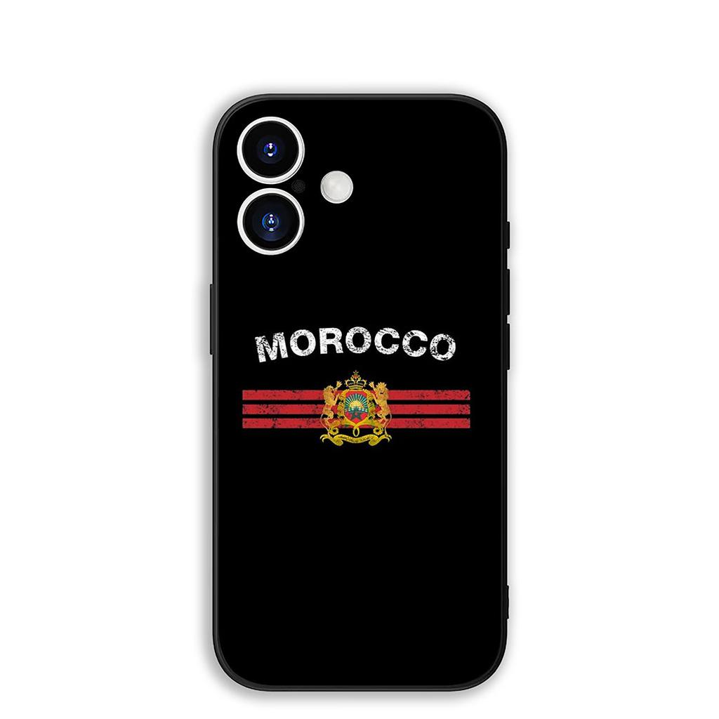 Casing for Motorola Moto Edge 70 60 Fusion Stylus NEO Pro G56 G96 G04 G05 20 E20 E32 Protective Cover Phone Case Morocco Flag