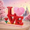 Creative Heart Micro Building Block Valentine's Day Eternal Heart Model Mini Brick Figure Assembled Toy for Home Decoration