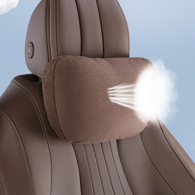 Car Perforated Breathable Headrest Flap Suitable for Mercedes-Benz S-Class Maybach Perforated Neck Pillow Neck Waist Waist