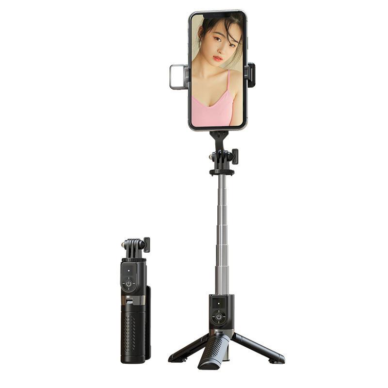 Mini Aluminum Alloy Bluetooth Selfie Stick Tripod for Live Streaming