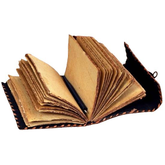 Handmade Embossed Leather Journal 5×7 Inch – Vintage Tree Design Notebook with Deckle Edge Paper, 200 Pages