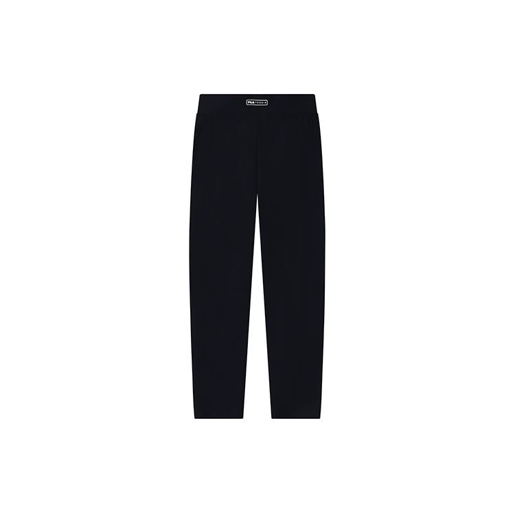 FILA Solid Color Athletic Knit Straight Leg Casual Pants Women bottoms Dark-Blue A11W223602FNV