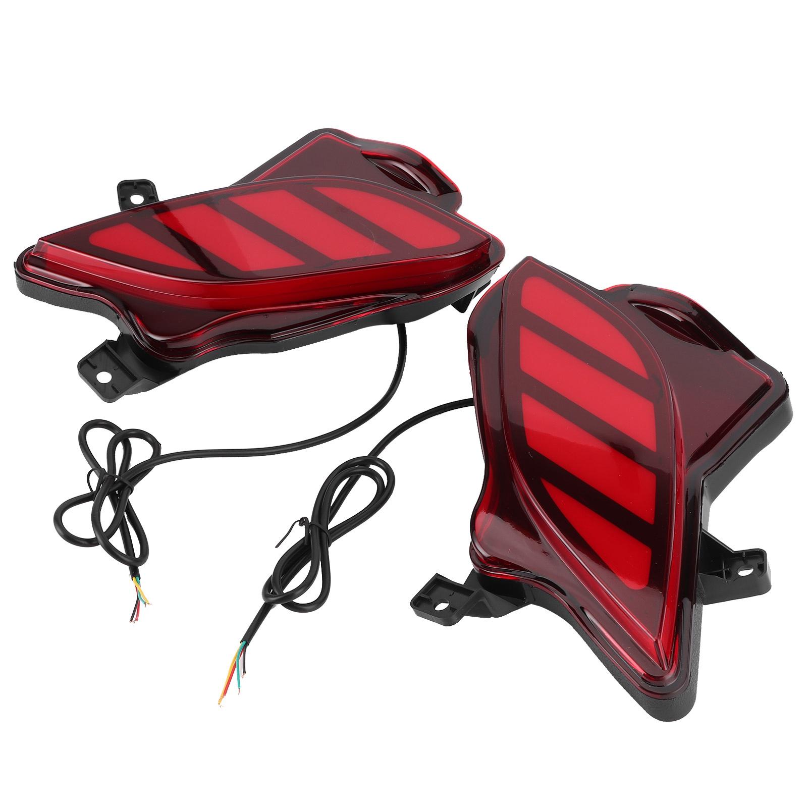 

LED Rear Daytime Running Light Tail Bumper DRL Lamp Red Lens Fit for Highlander 2019‑2021