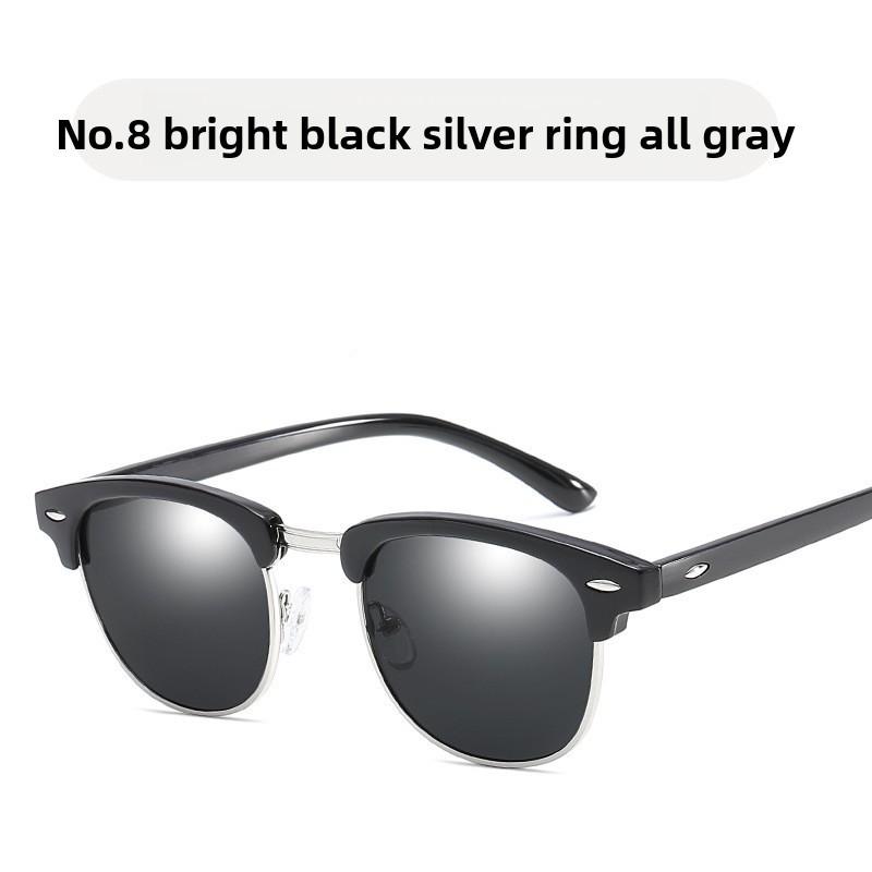 Half Frame Fishing Sunglasses With Polarized Lens For Outdoor Cycling And Men Women