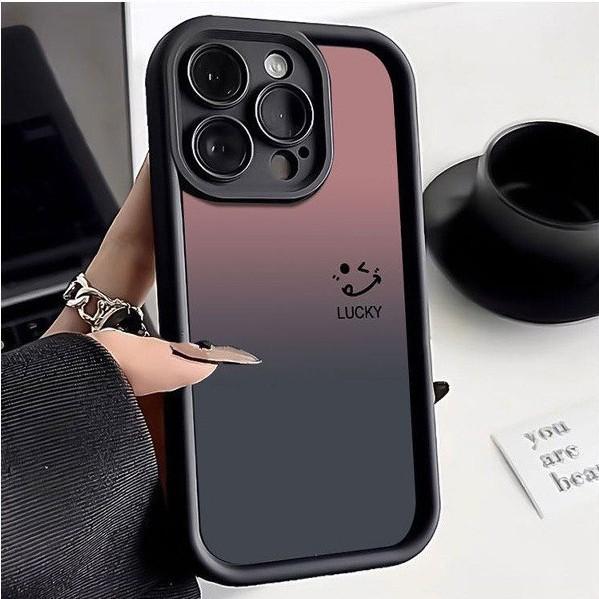 Smiley face gradual change iPhone11Pro mobile phone case new Apple 11promax men's and women's simple fine hole anti-drop