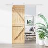 VidaXL Sliding Door and Hardware Kit 70x210 Cm Solid Pine, Interior Door, Interior Barn Door 3203248