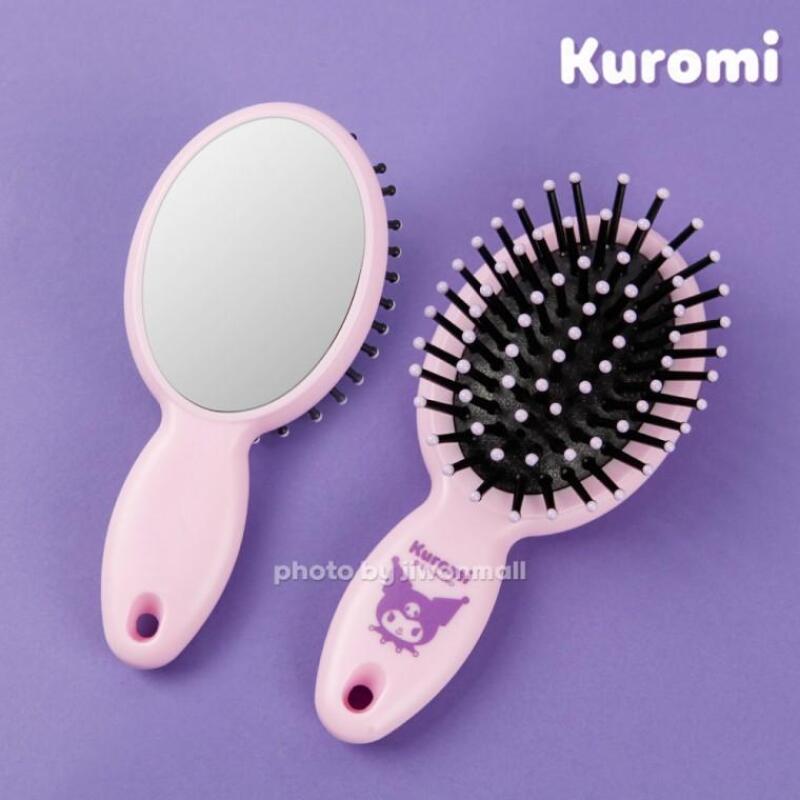 Sanrio Kuromi Oval Mirror Cushion Brush