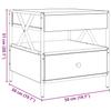 Infinity LED Coffee Table in Grey Sonoma 50x50x51 cm
