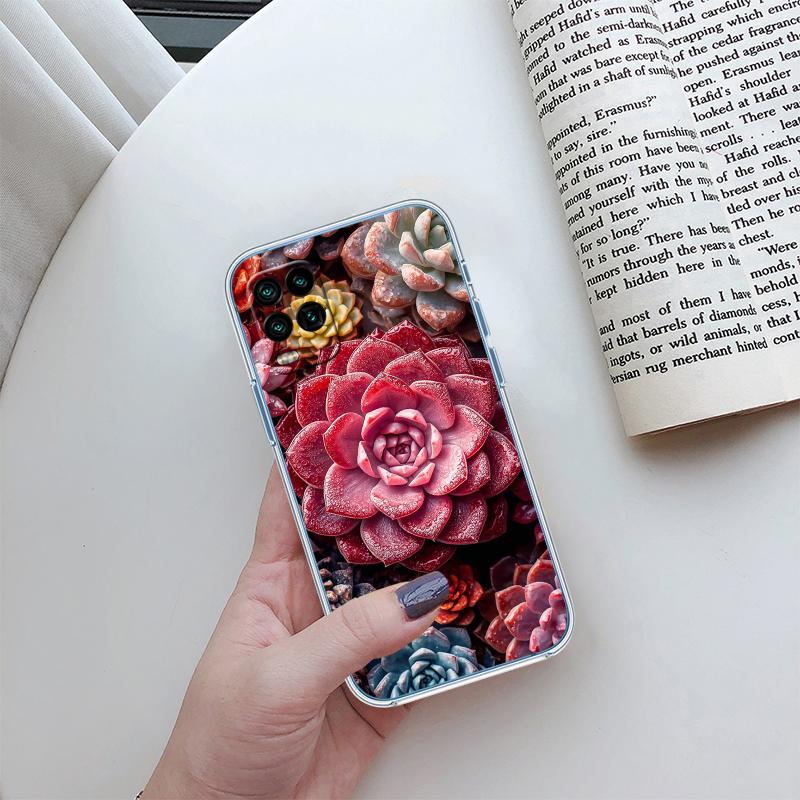 BH48 Watercolour Cacti Succulent Phone Case for Motorola Moto Edge 20 30 40 50 S30 Fusion Ultra Pro Neo Lite + G200 G23