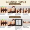Wooden Coat Hanger No Drill Wall Hook Piano Key Design Clothes Rack for Dressing Room