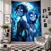 Wall TapestryCorpse Bride Emily Victor Art Hanging Cloth Decorative Background Cover for Room Decoration