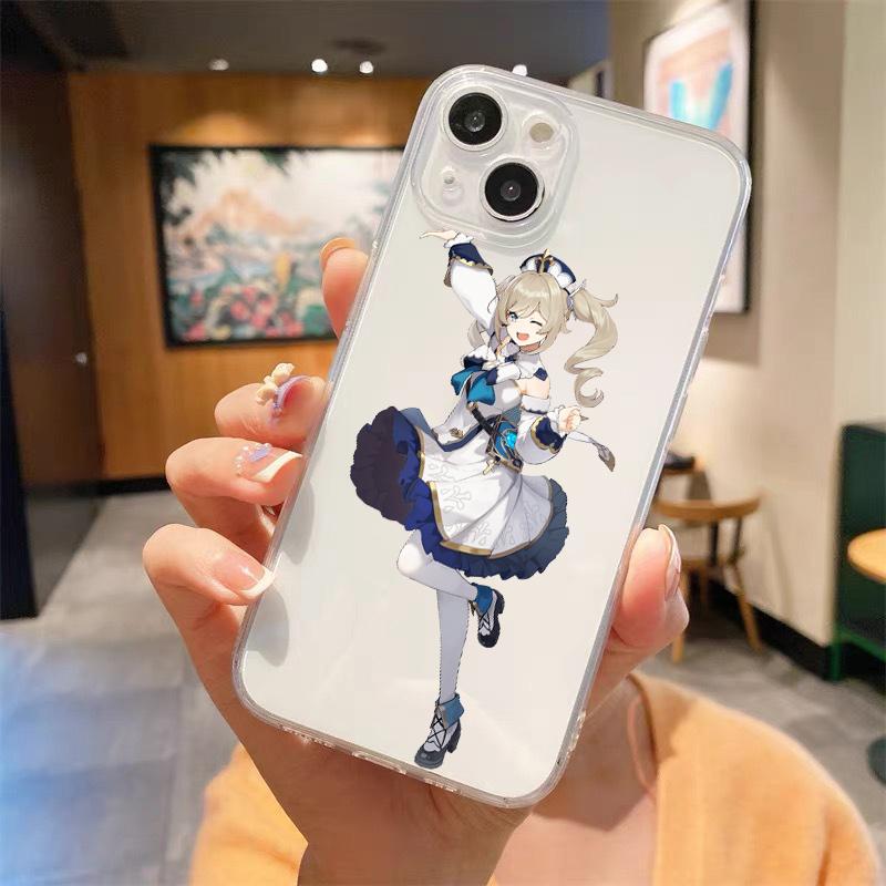 

Genshin Impact Роскошный прозрачный мягкий чехол для телефона iPhone 15 14 13 12 11 Pro Max XS X XR 7 8 Plus Противоударный чехол Fundas iPhone 15Pro Max