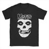 Misfits Skull Gothic Harajuku Men T Shirt Hip Hop Punk Skull Y2K Vintage Tee Shirt Short Sleeve Round Neck T-Shirts Cotton Tops