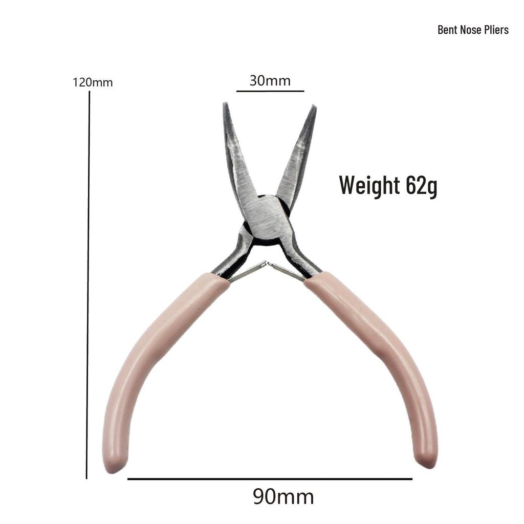 DIY Handgefertigt 5-Zoll Mini Multifunktionszange: Spitzzange, Rundzange, Seitenschneider für Schmuck.