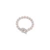 Copper Dog Pearl Ring For Women Irregular Beads Elastic Cute Sweet Design Jewelry Party Gift Dropshipping
