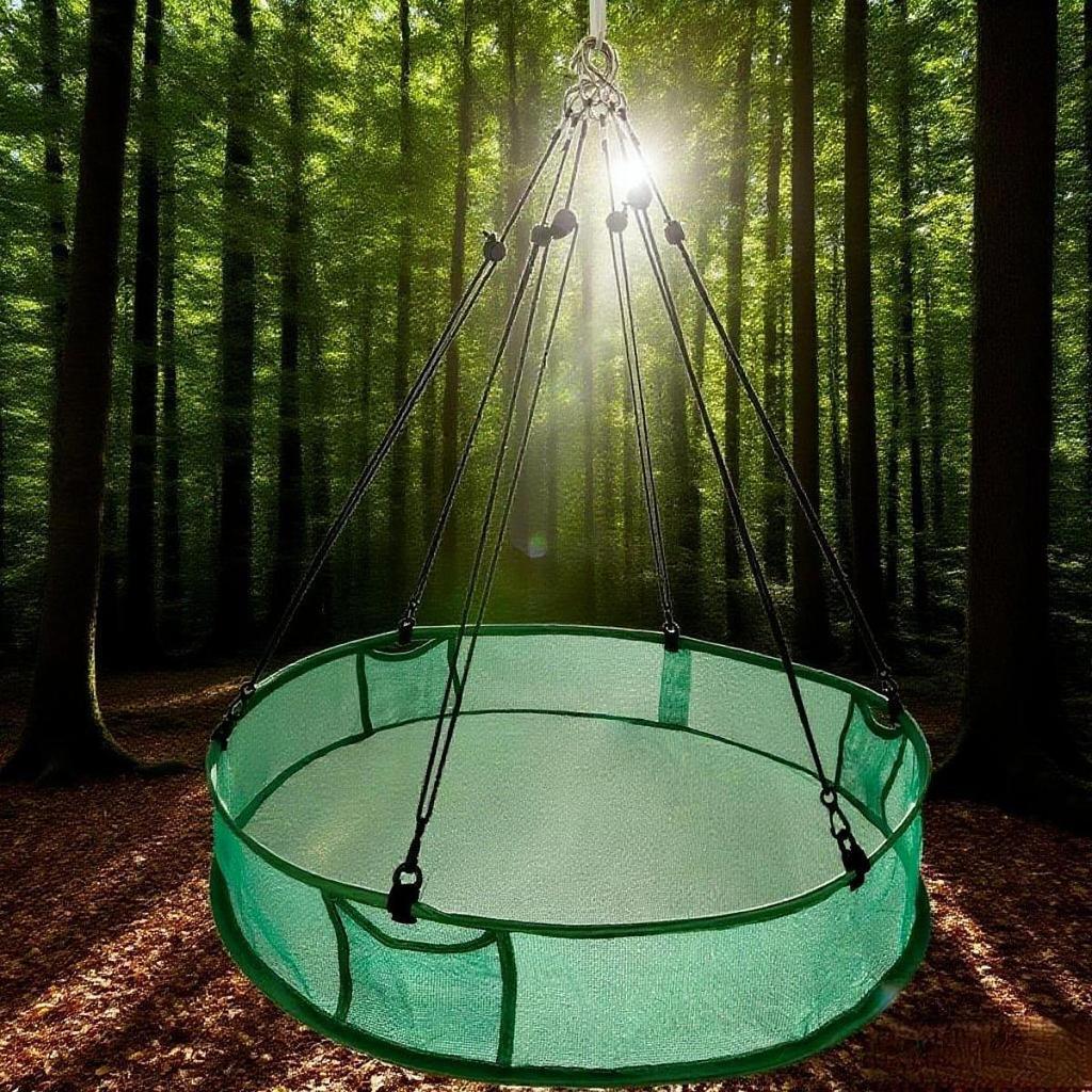 Bird Catcher Hanging Hoop Station Tray