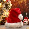 Universal Christmas Hat Thickness Red Santa Claus Cap Merry Christmas Classic Festival Supplies Party Cosplay