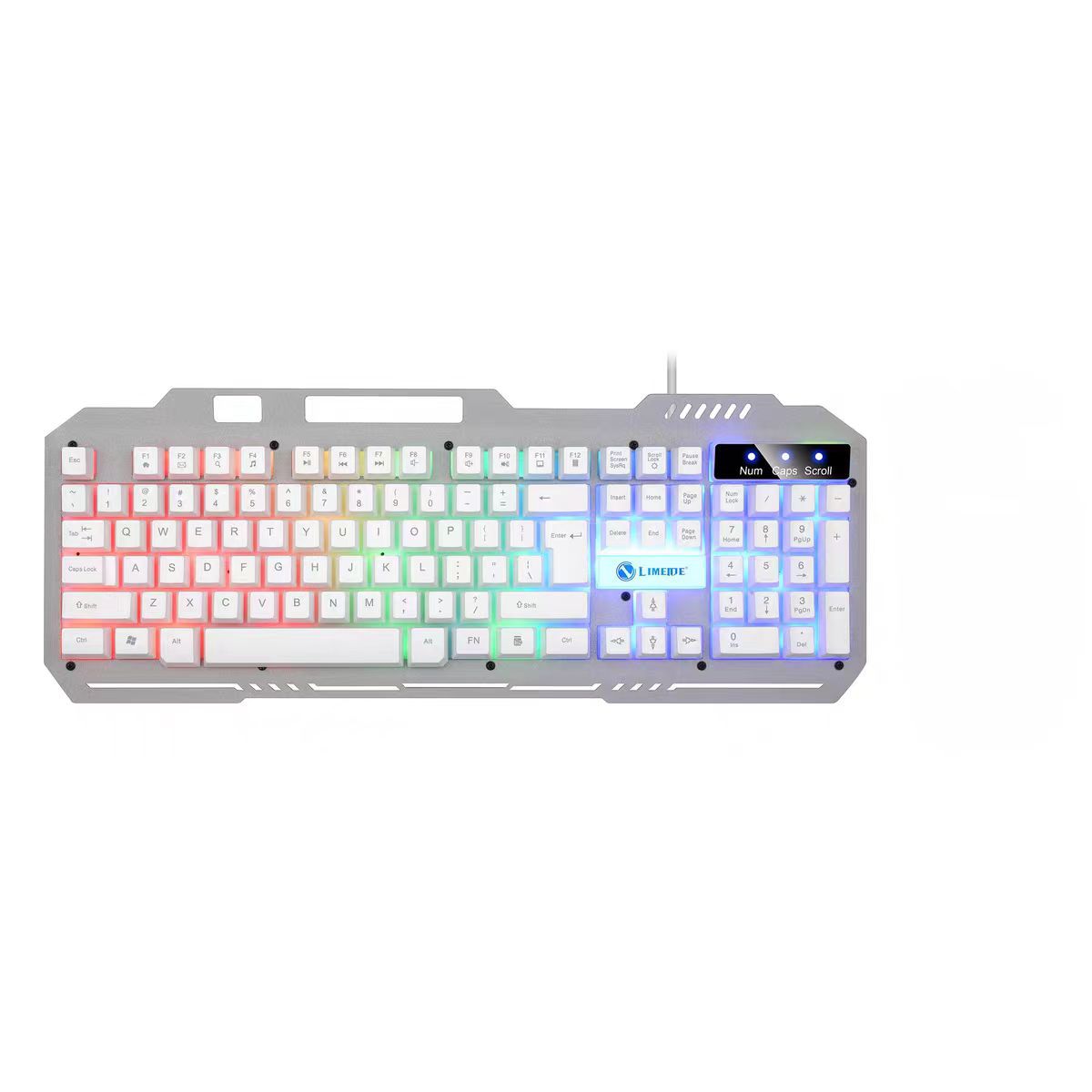 

T25/K25 Дротова USB Світлова металева панель Клавіатура Миша Комплект Настільний ноутбук Транскордонне