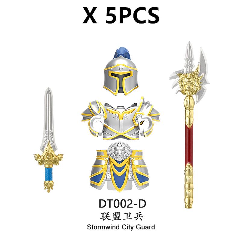 medieval Warcraft Strom Guard Featuring Arthas Accessories Scenes Building Blocks Figures Toy for Children Gifts DT8902 DT8904