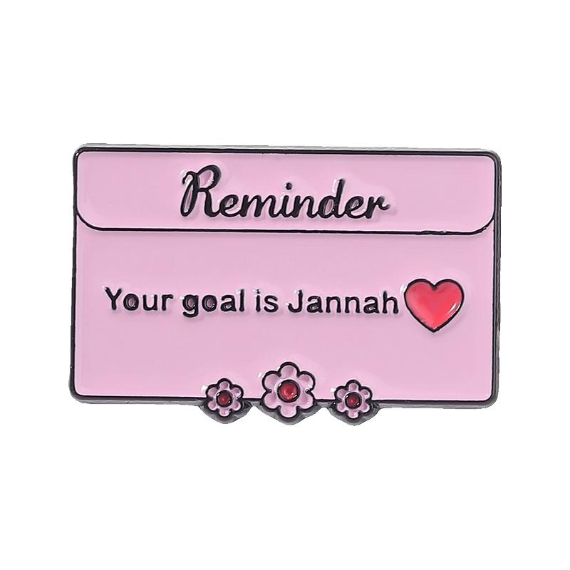 

Custom Quotes Enamel Pins Motivational Phrases Allah Is With You Islamic Culture Spanish Quote Brooches Lapel Badge Jewelry Gift
