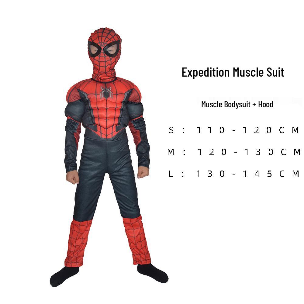 Avengers Wolverine Thor Deadpool Captain America Kids Superhero Muscle Suit Costume
