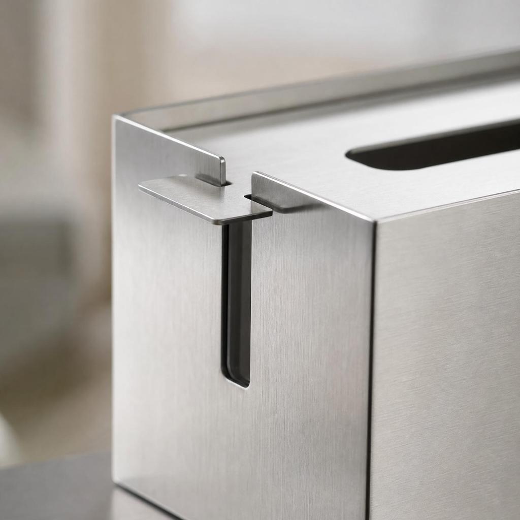 Stainless Steel Tissue Box Heavy Duty for Desk