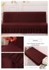 Solid Color Universal Sofa Bed Cover with Skirt - Modern, Simple, Armless Design